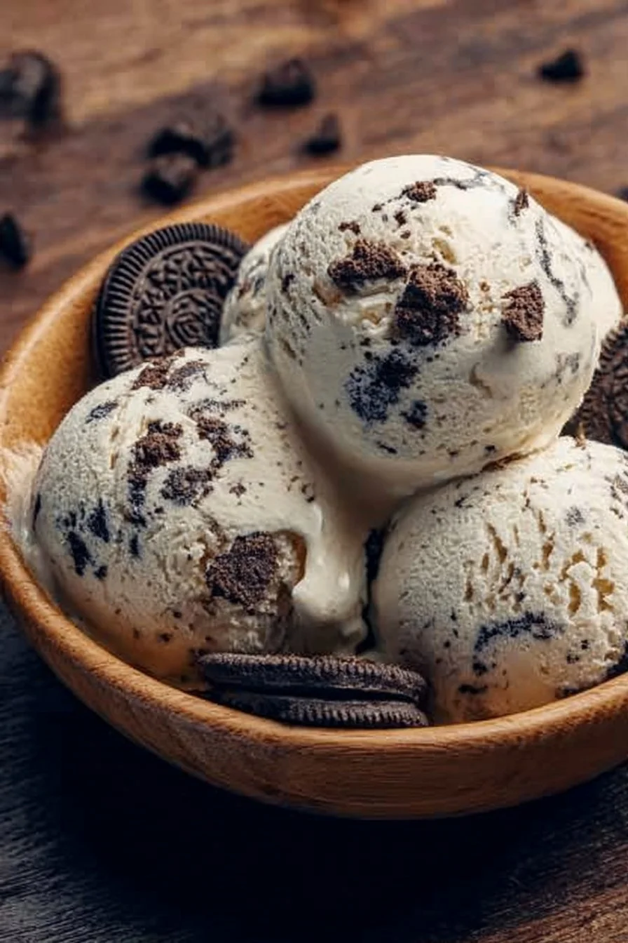 Cookies and Cream Protein Ice Cream 2 Bowl of Cookies and Cream Protein Ice Cream topped with chocolate cookie crumbles