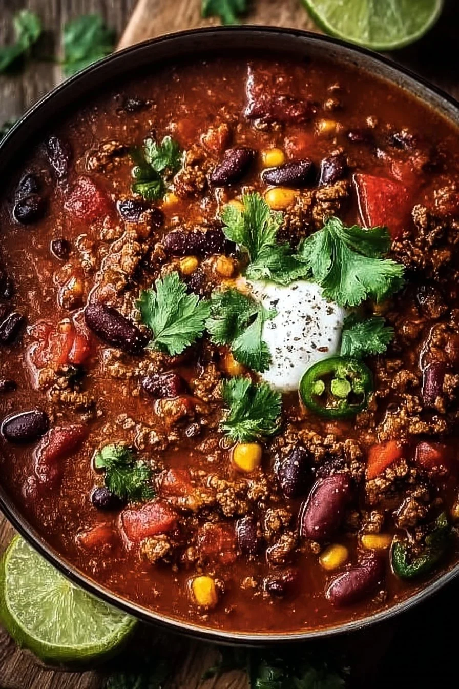 High Protein Chili: The Ultimate Recipe for Muscle Building 2 High Protein Chili dish loaded with ingredients for muscle building