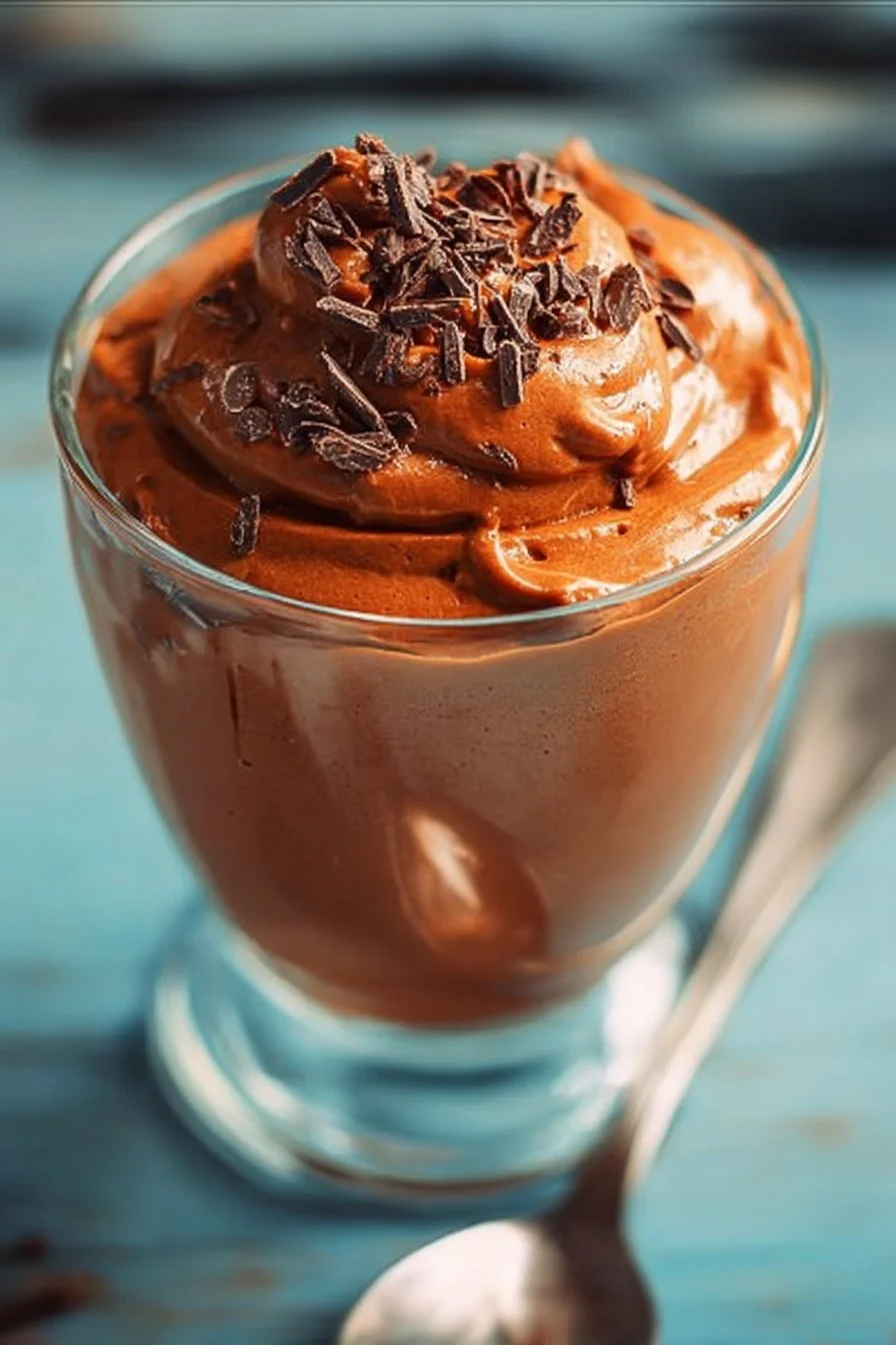 Delicious protein pudding in a bowl topped with fruits and nuts.