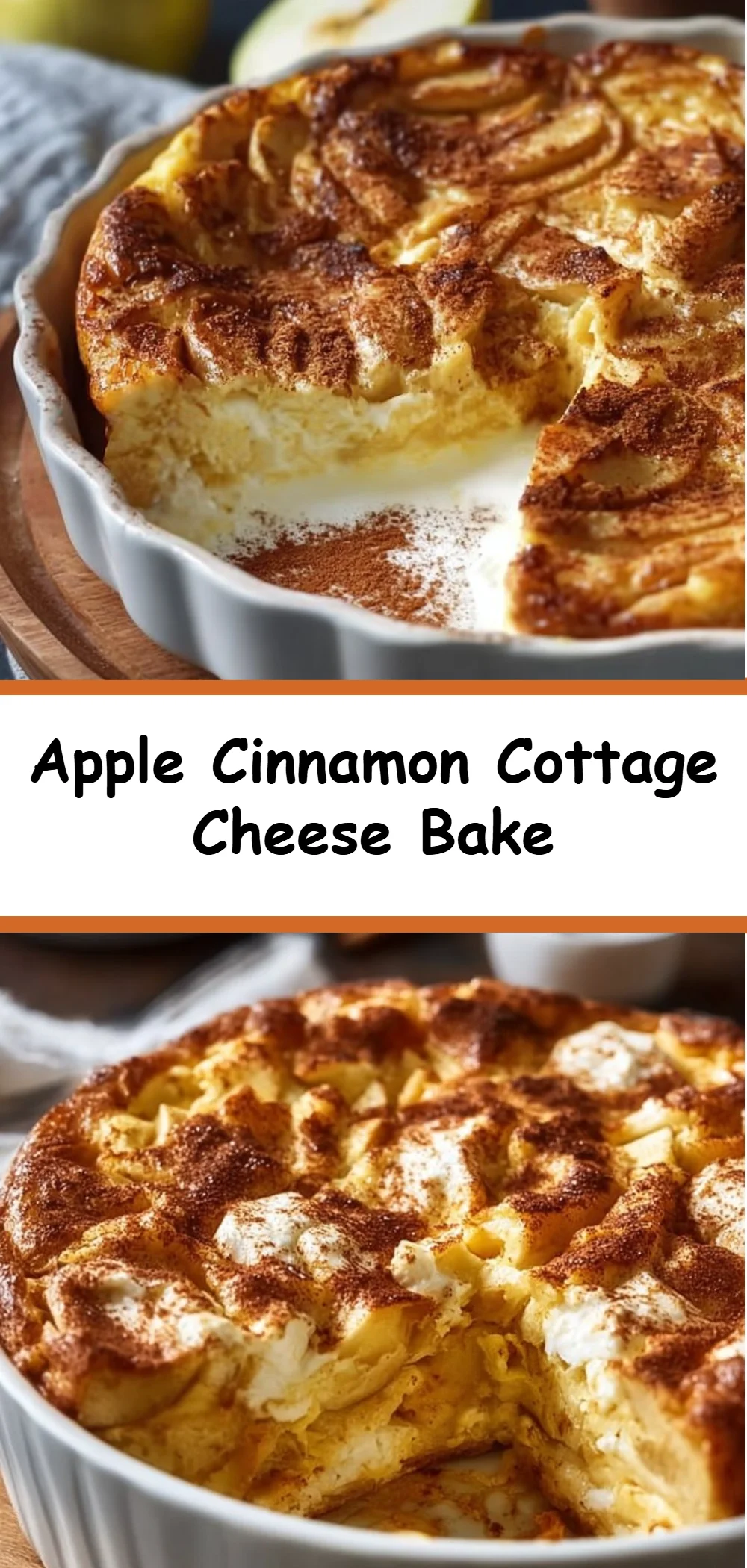 Apple Cinnamon Cottage Cheese Bake 4 Apple Cinnamon Cottage Cheese Bake