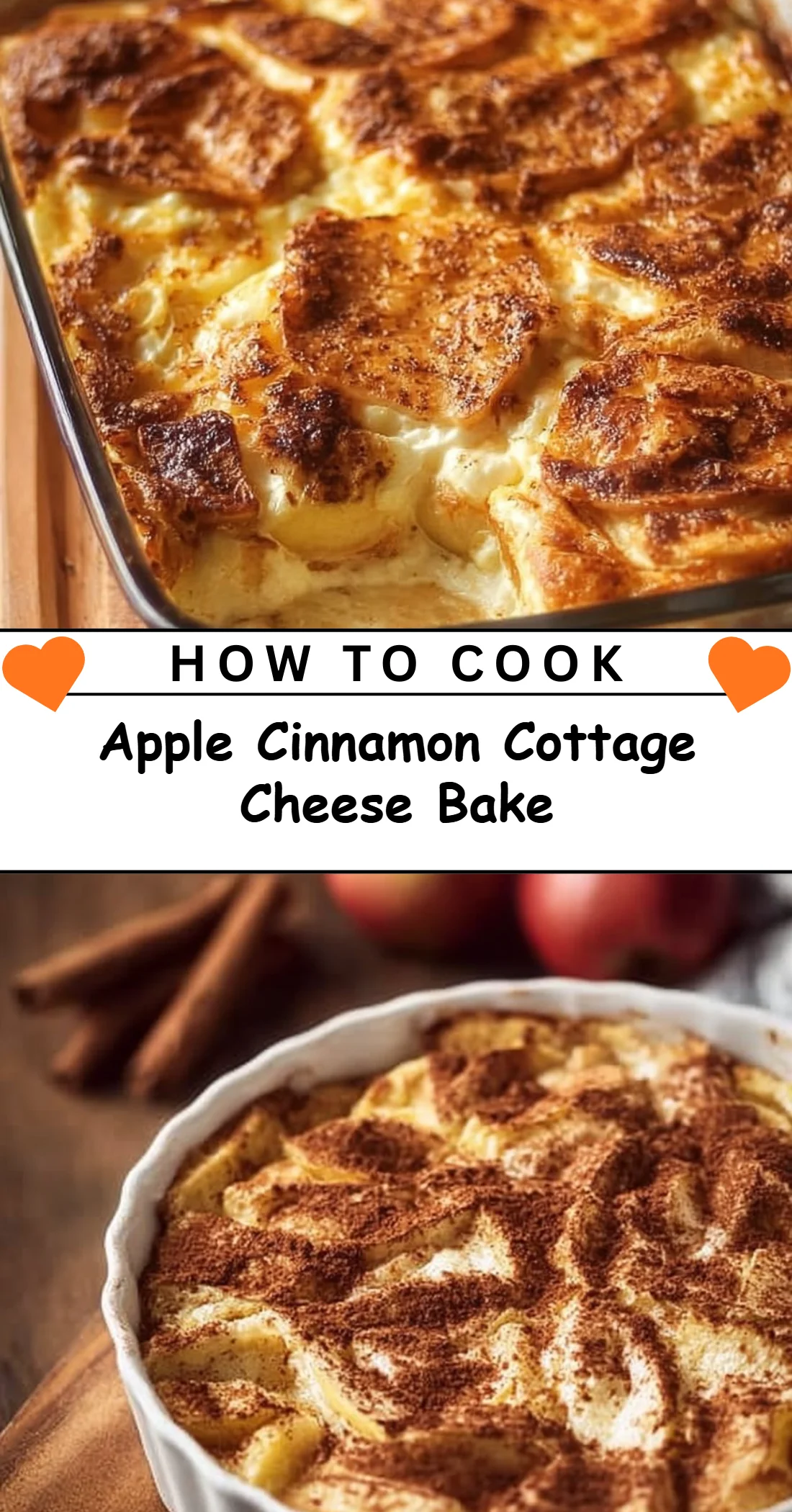 Apple Cinnamon Cottage Cheese Bake