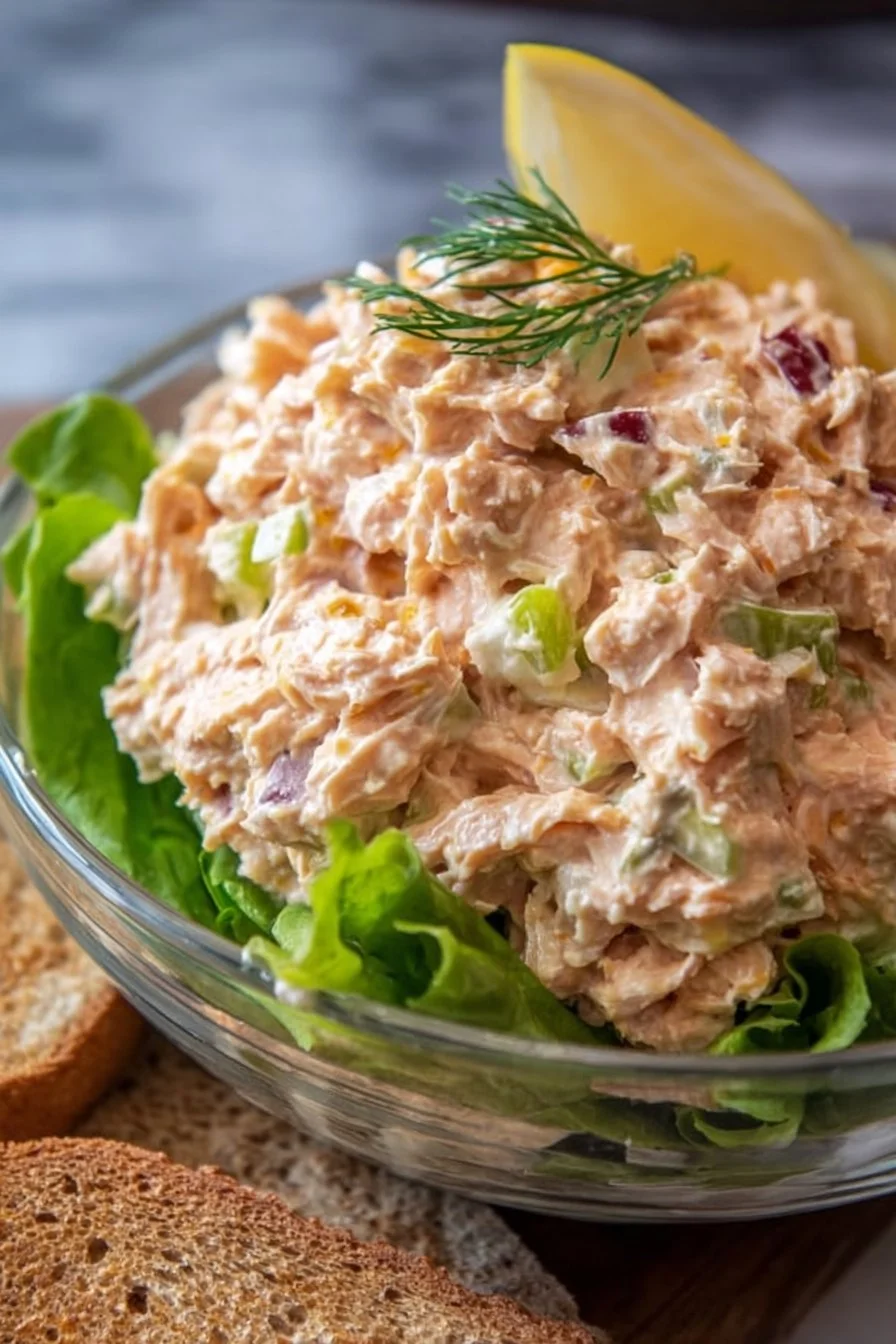 Buffalo Tuna Salad 3 A vibrant bowl of Buffalo Tuna Salad featuring spicy tuna and fresh vegetables.