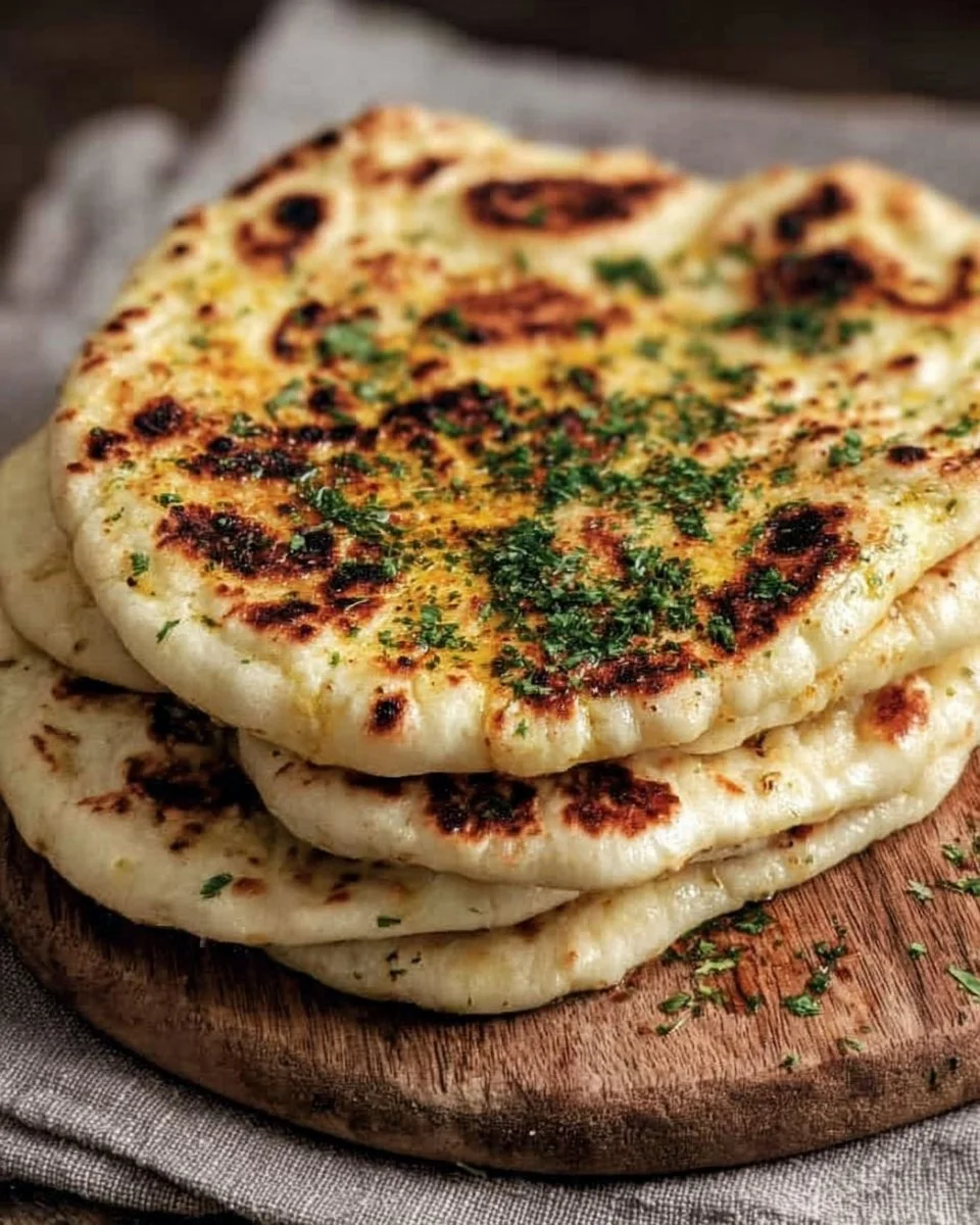 Cottage cheese garlic naan, high protein, no yeast recipe for a healthy meal