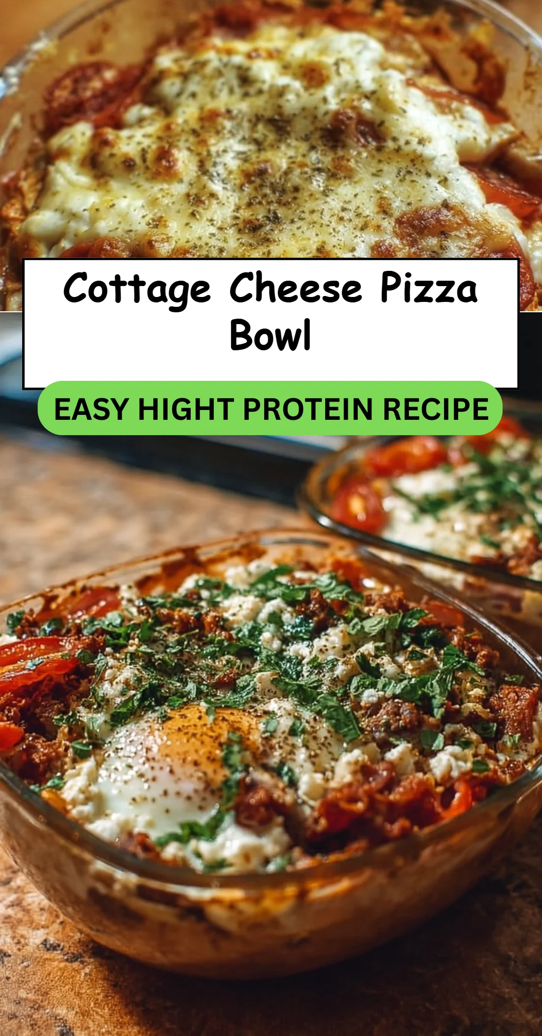 Cottage Cheese Pizza Bowl 4 Cottage Cheese Pizza Bowl