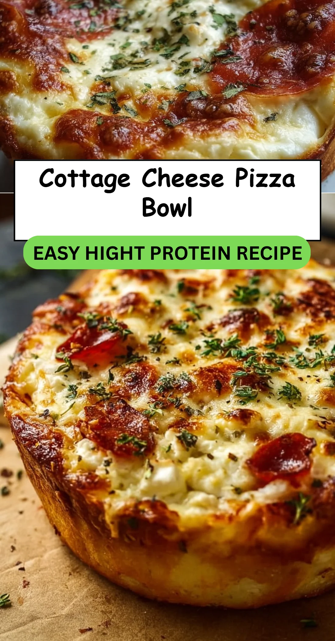 Cottage Cheese Pizza Bowl 4 Cottage Cheese Pizza Bowl