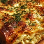 Creamy vegetable lasagna layered with fresh vegetables and rich cheese