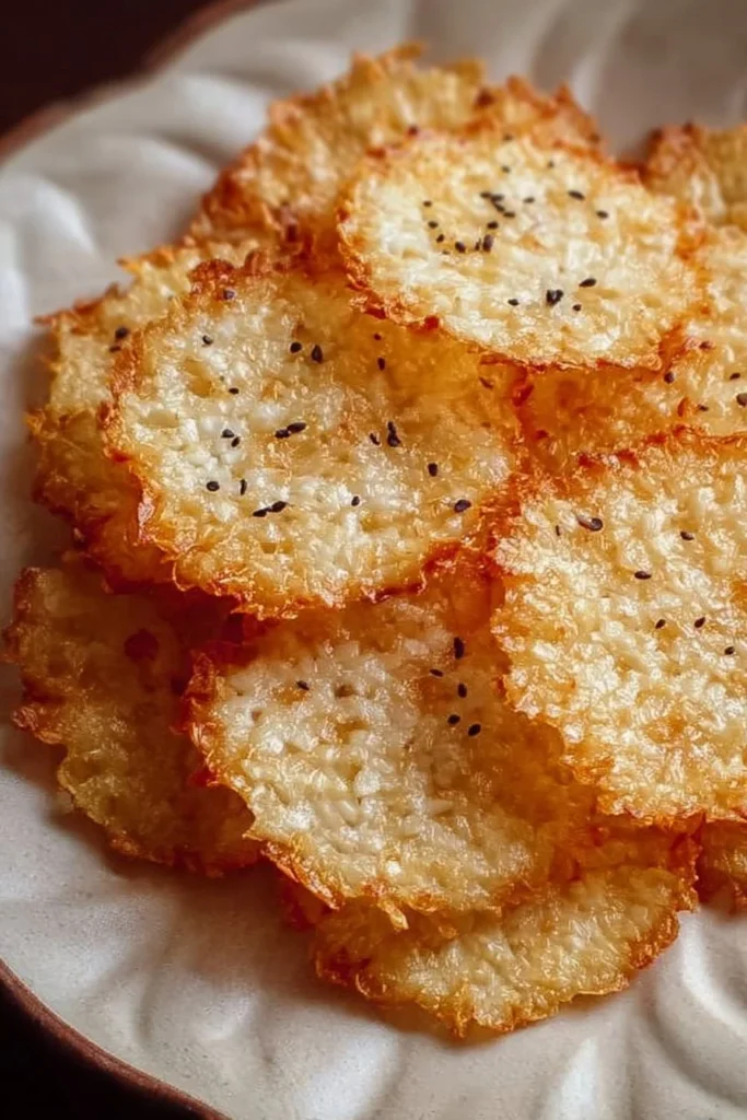 Bowl of crispy cottage cheese chips ready to be enjoyed as a healthy snack