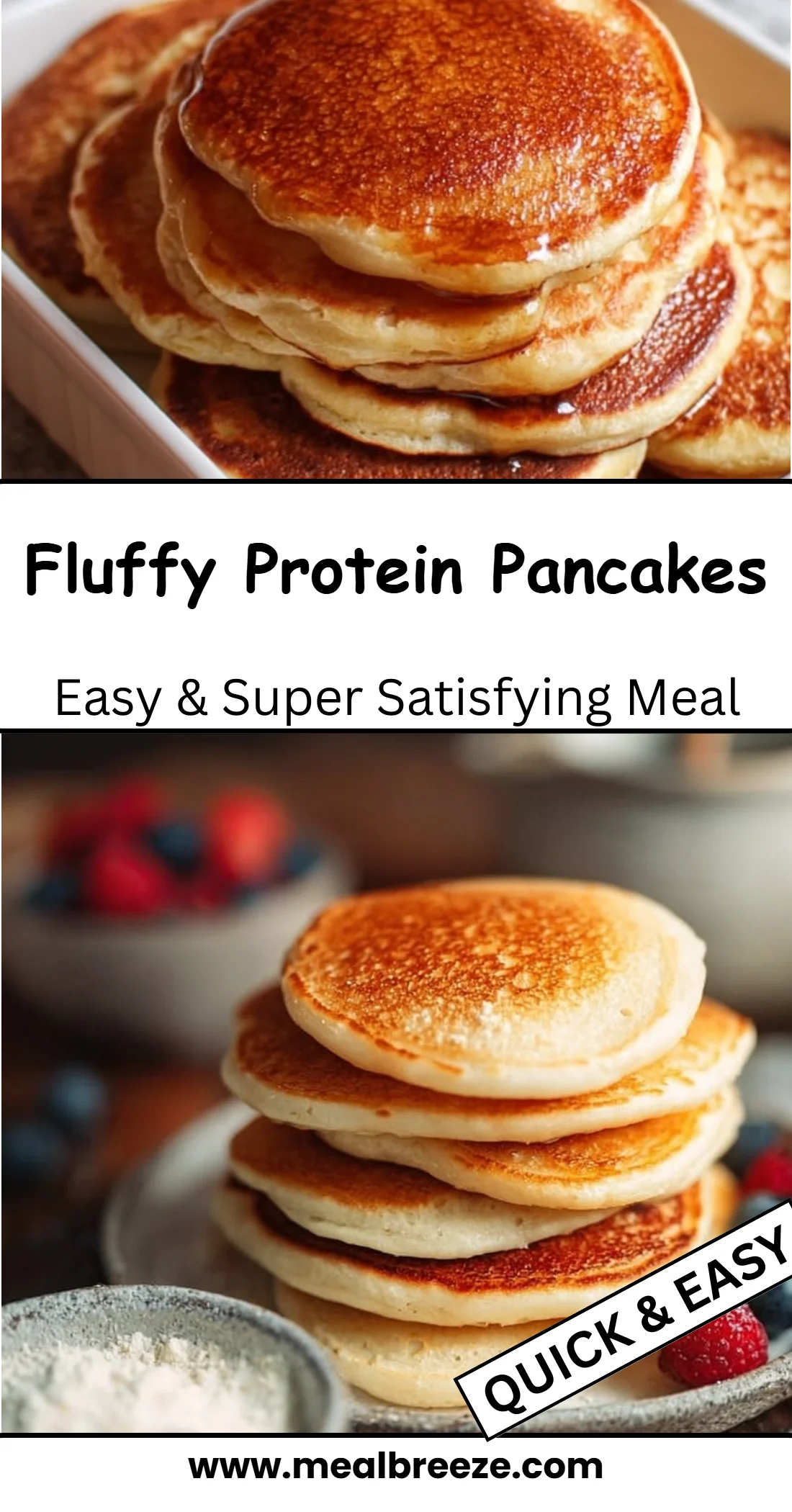 Fluffy Protein Pancakes 4 Fluffy Protein Pancakes