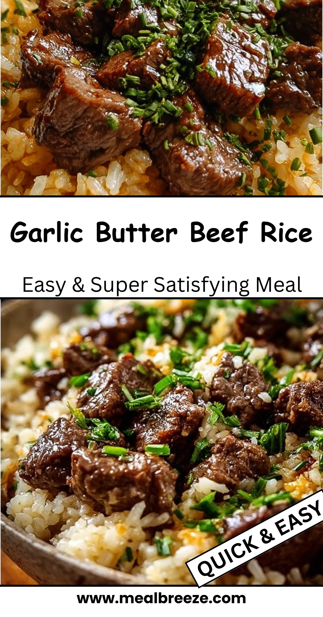 Garlic Butter Beef Rice