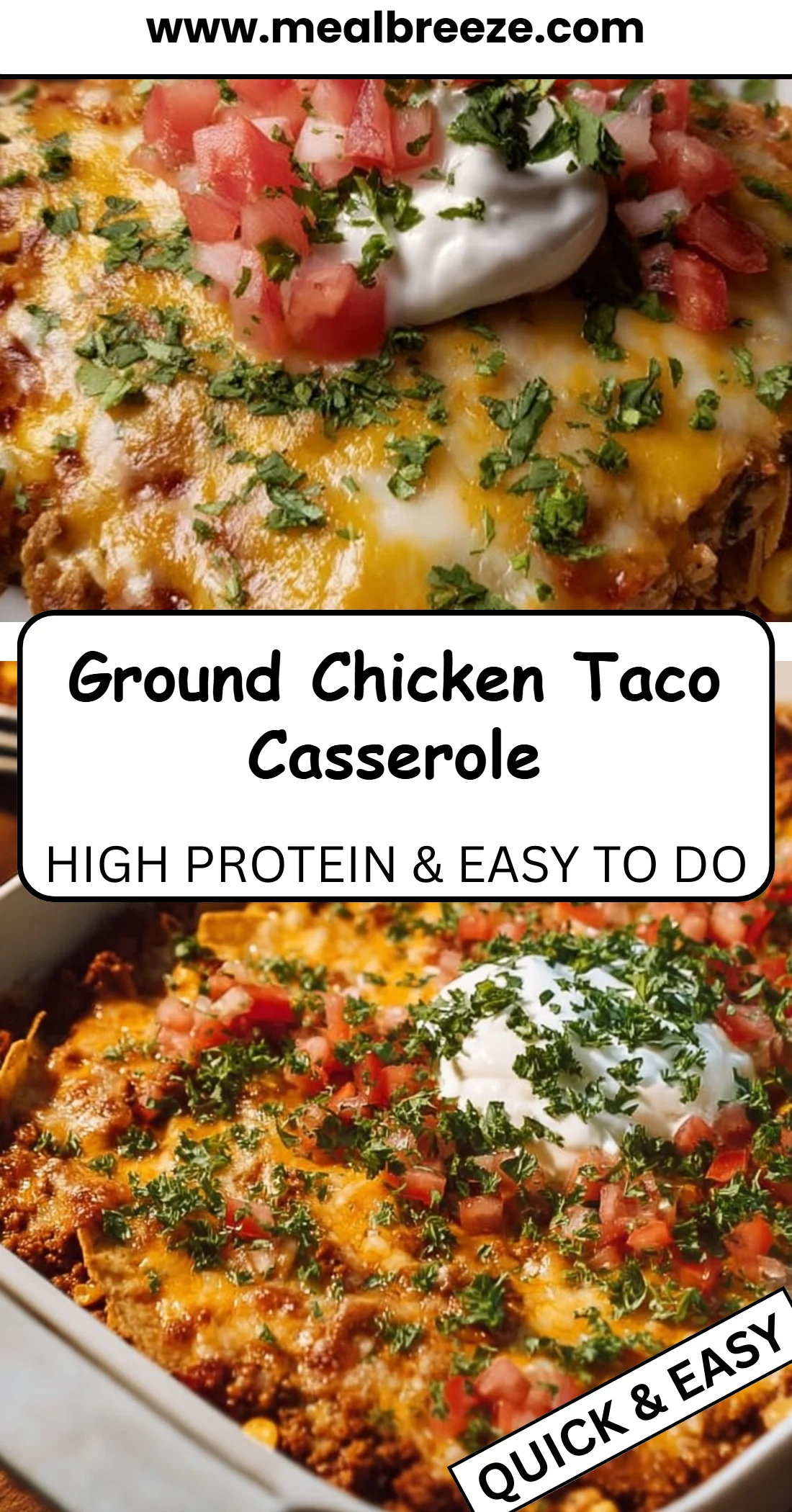 Ground Chicken Taco Casserole 4 Ground Chicken Taco Casserole