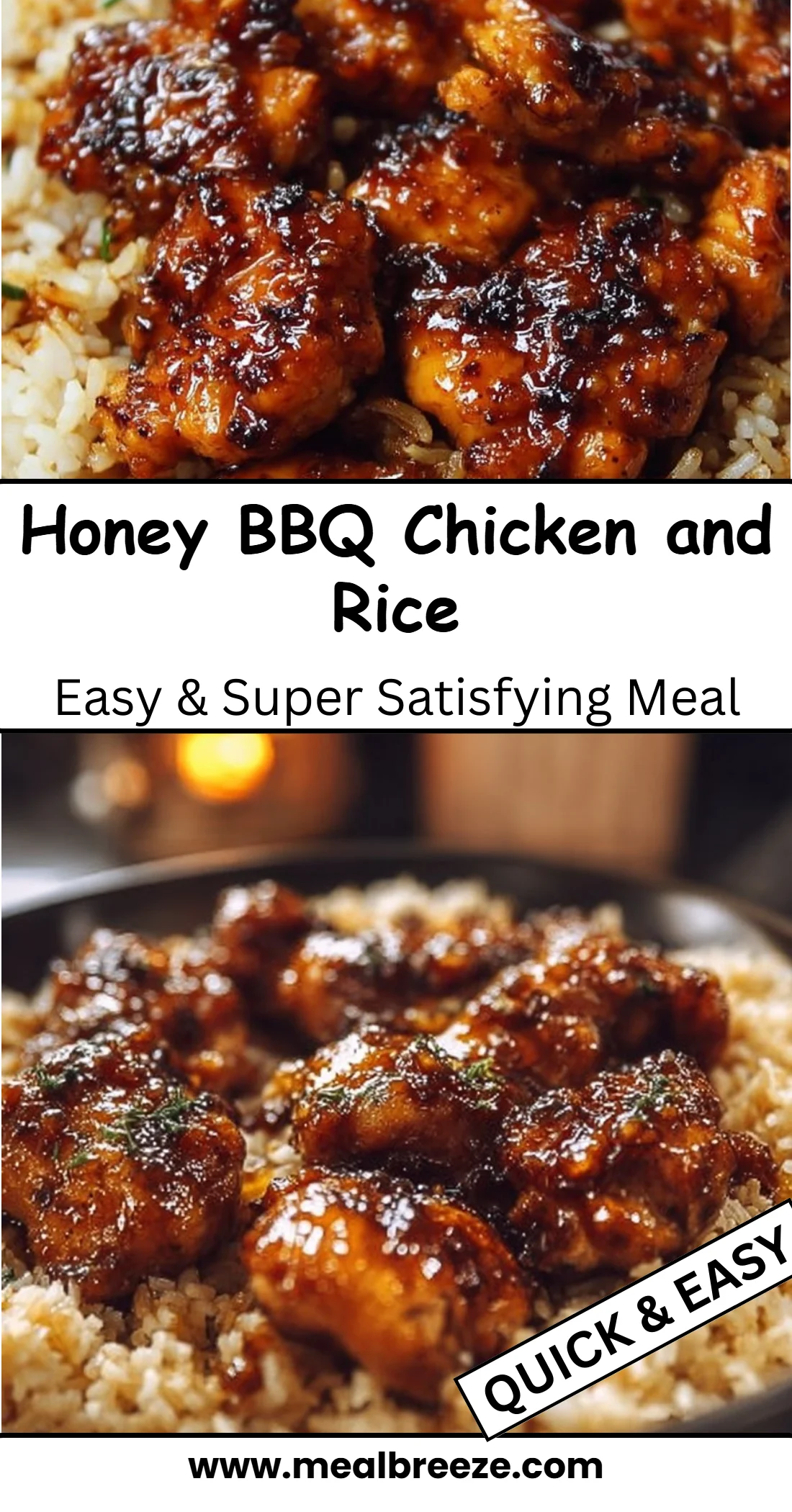 Honey BBQ Chicken and Rice 4 Honey BBQ Chicken and Rice