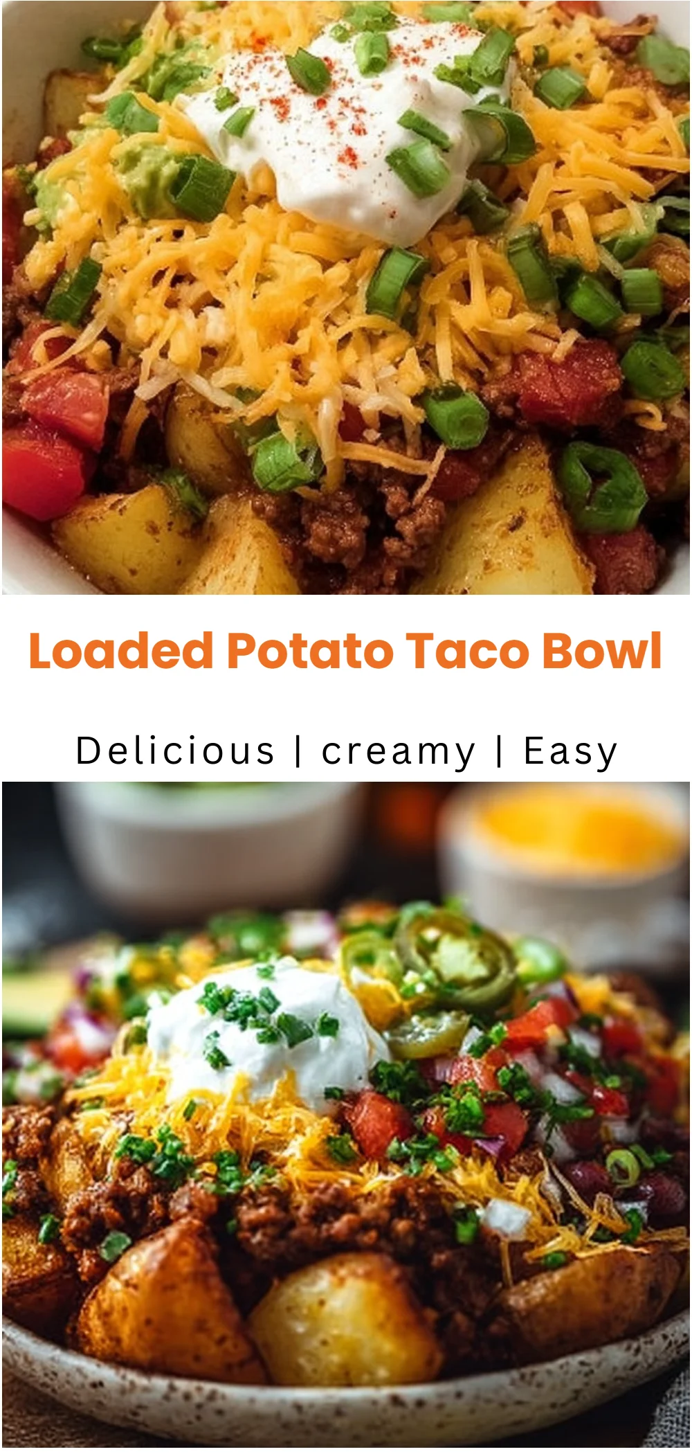 Loaded Potato Taco Bowl