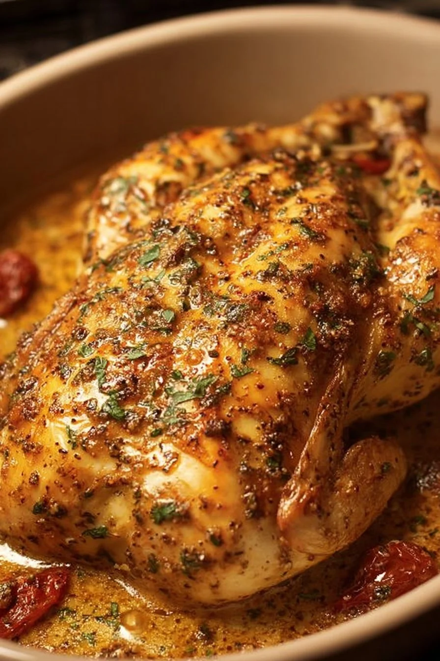 Delicious Marry Me Chicken served with creamy sauce and herbs.