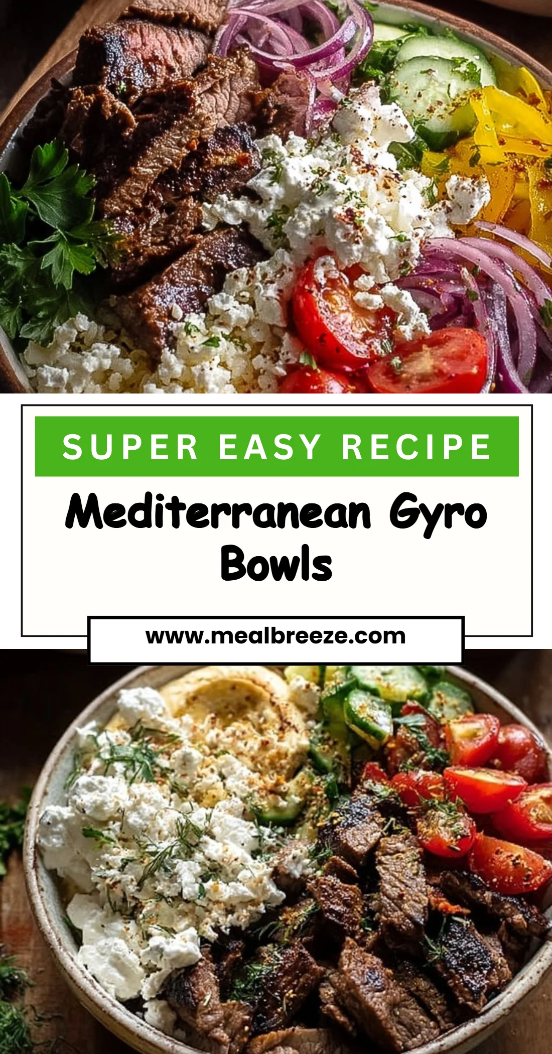 Mediterranean Gyro Bowls 4 Mediterranean Gyro Bowls