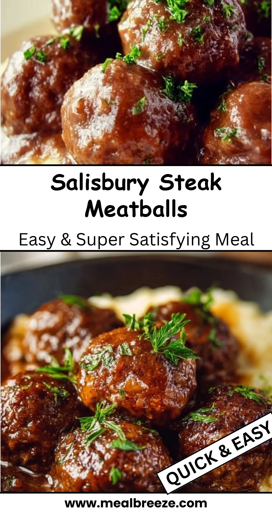 Salisbury Steak Meatballs