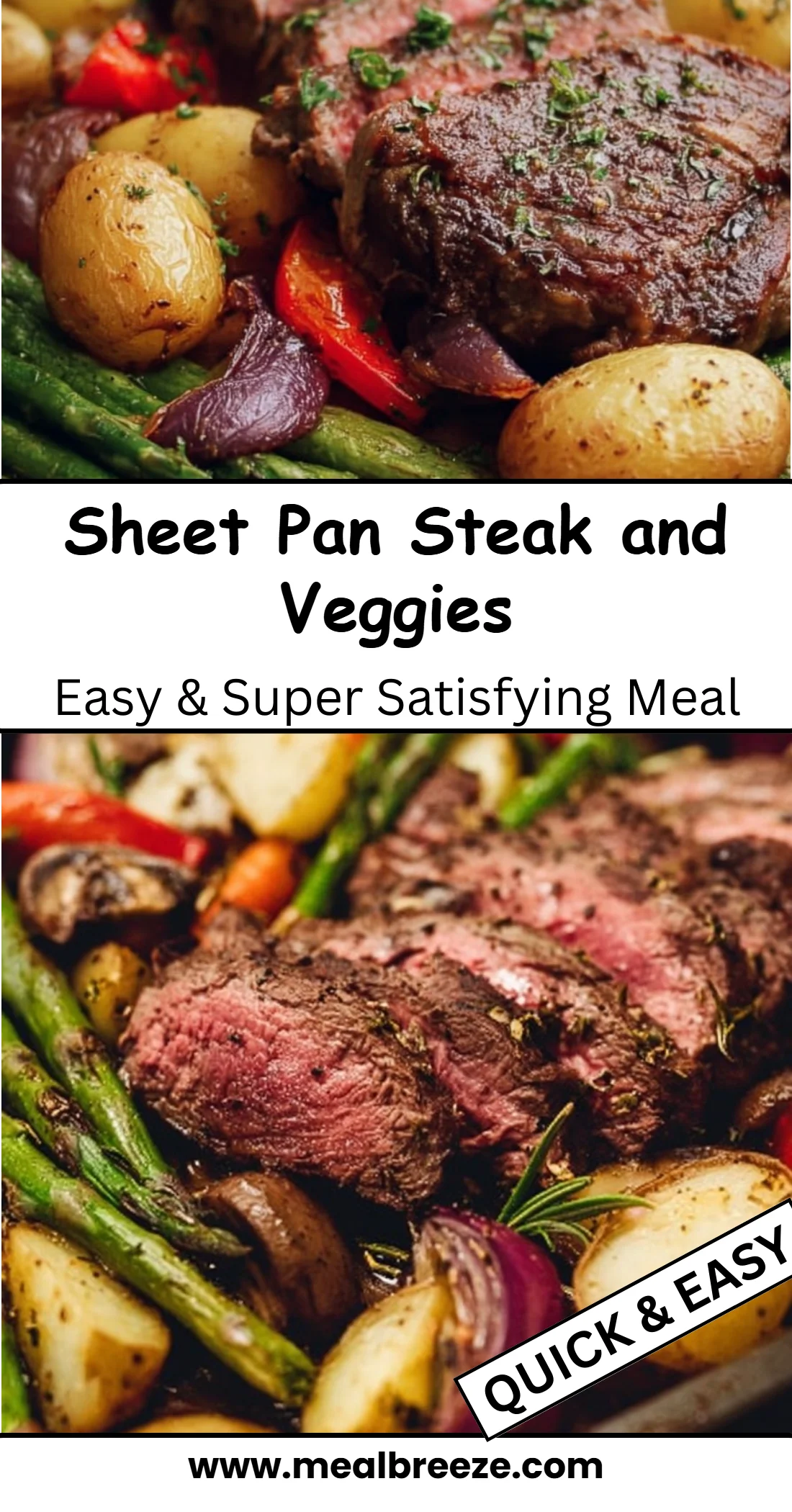 Sheet Pan Steak and Veggies