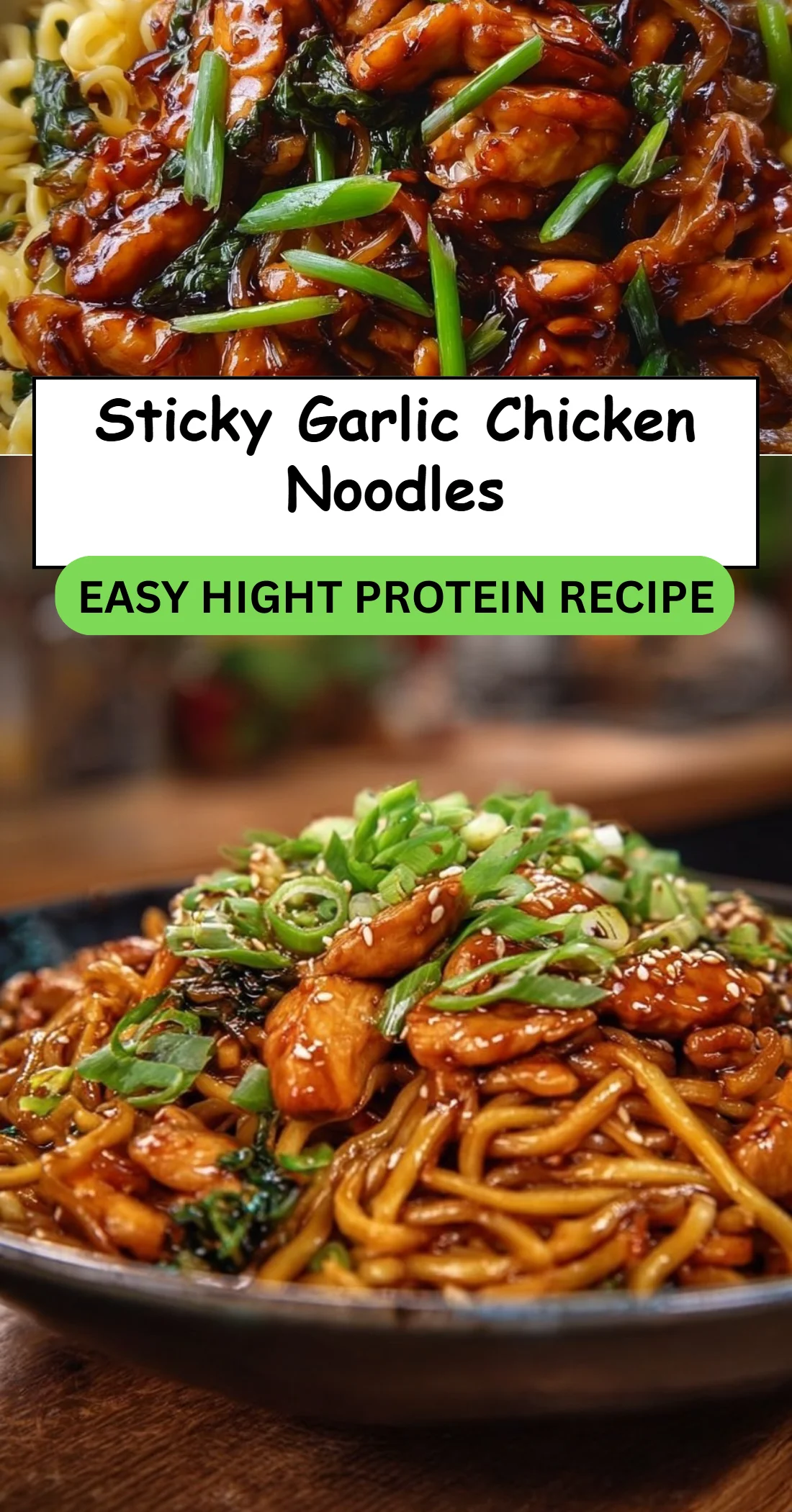Sticky Garlic Chicken Noodles 4 Sticky Garlic Chicken Noodles