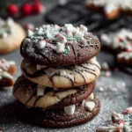 A beautifully decorated platter of Winter Wonderland Cookies with frosty designs.