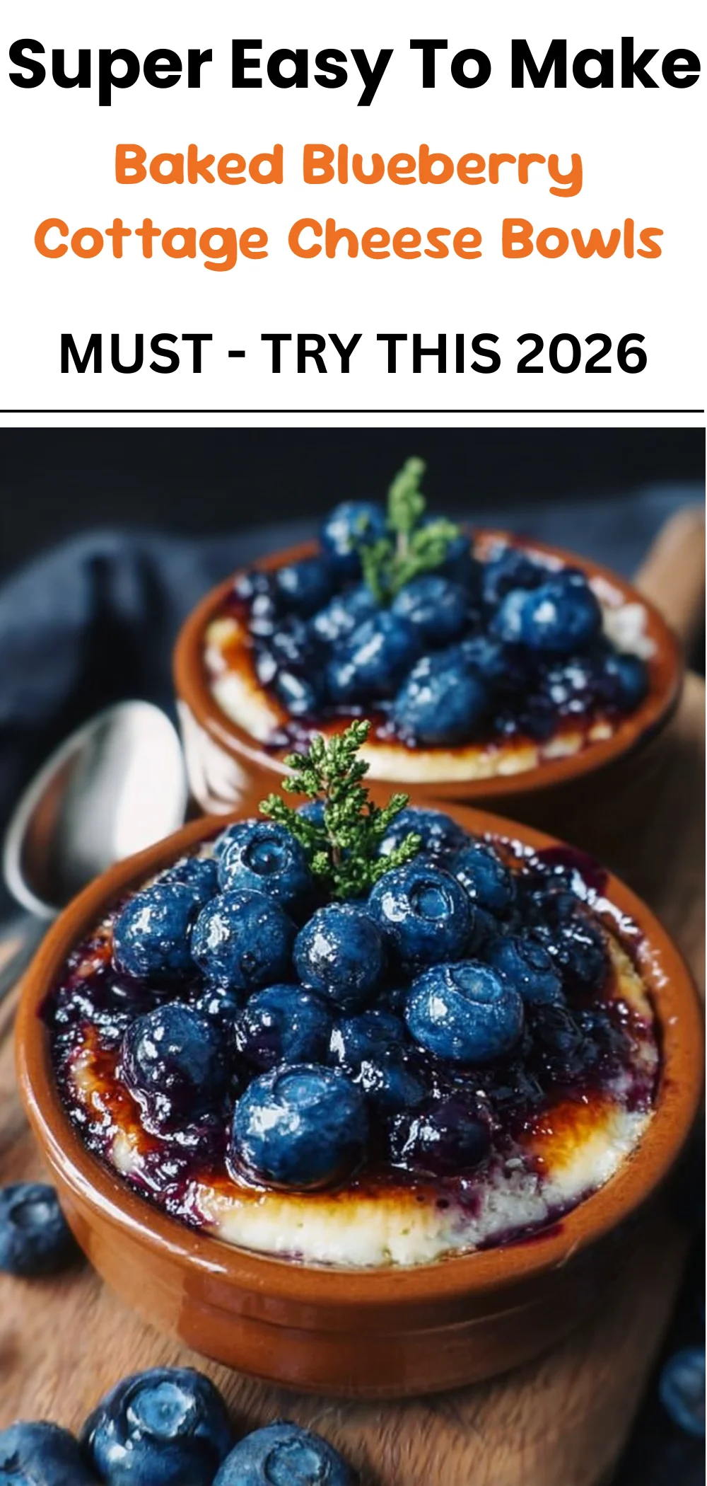 Baked Blueberry Cottage Cheese Bowls