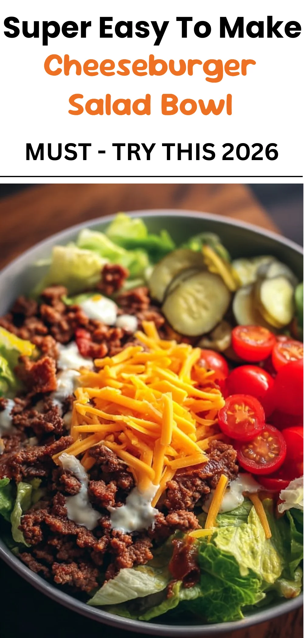 Cheeseburger Salad Bowl