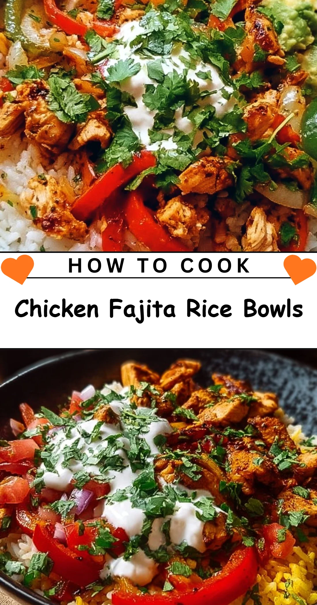 Chicken Fajita Rice Bowls