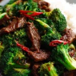 Delicious Beef and Broccoli Stir-Fry served in a bowl with vibrant vegetables.