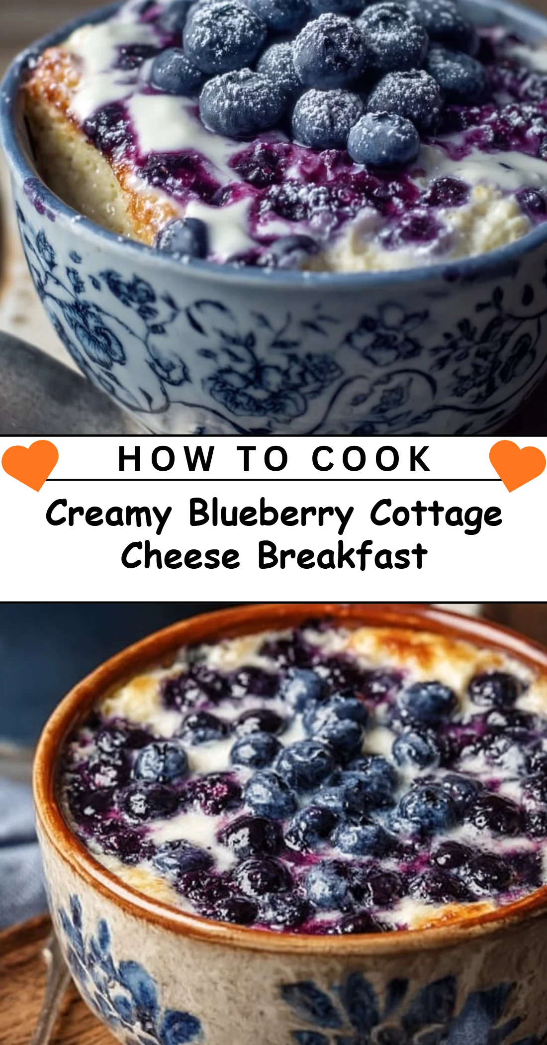 Creamy Blueberry Cottage Cheese Breakfast