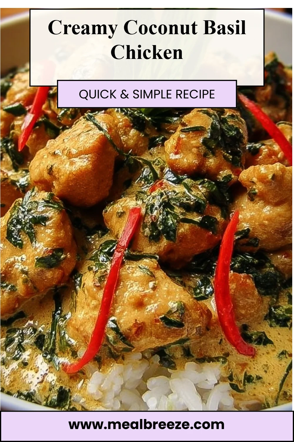 Creamy Coconut Basil Chicken