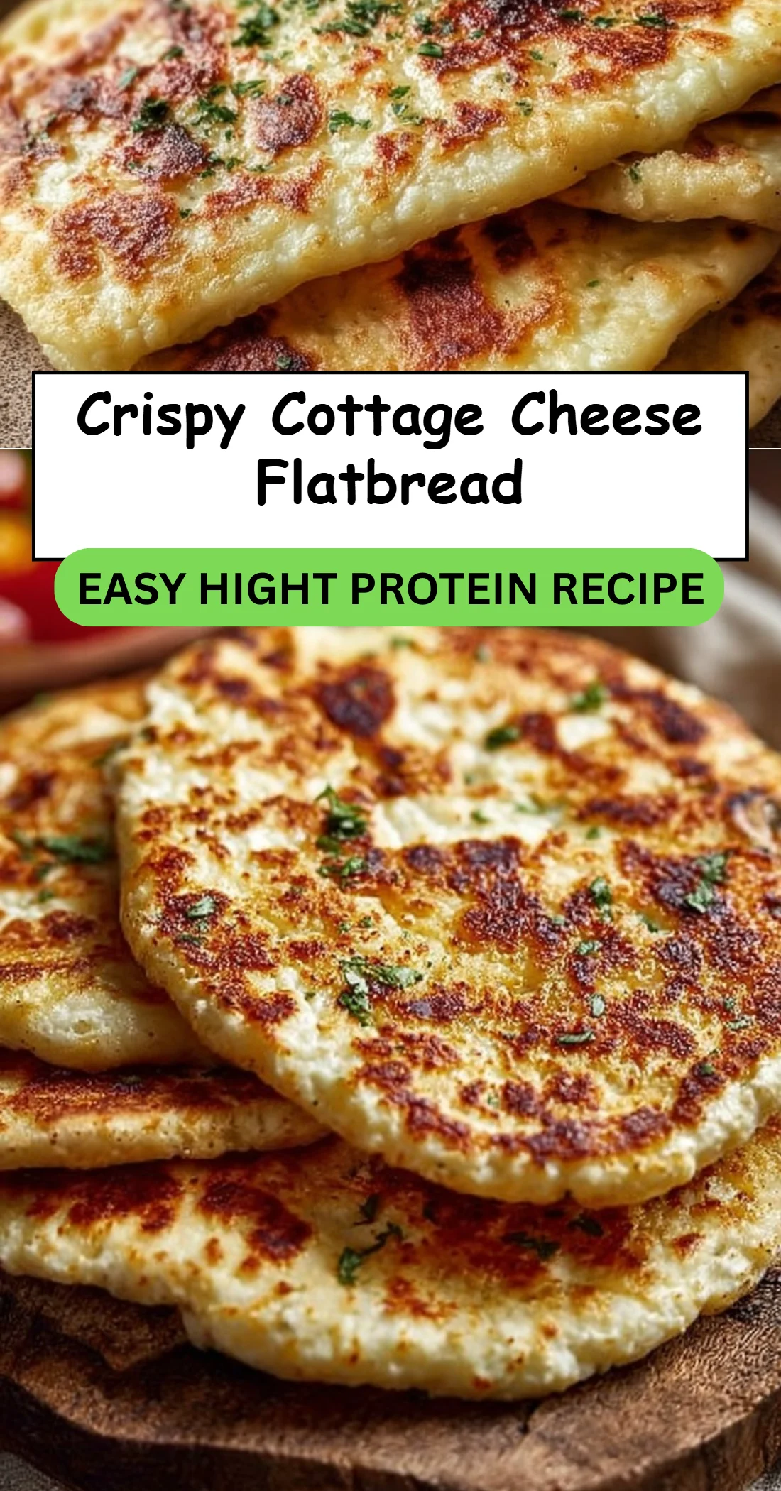 Crispy Cottage Cheese Flatbread