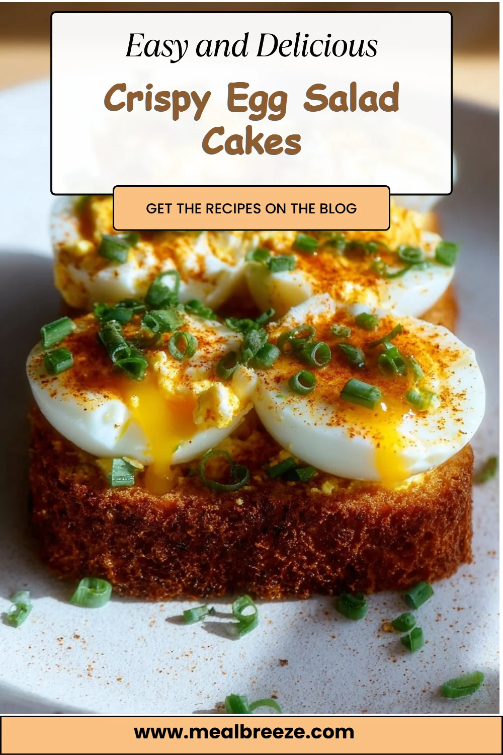 Crispy Egg Salad Cakes