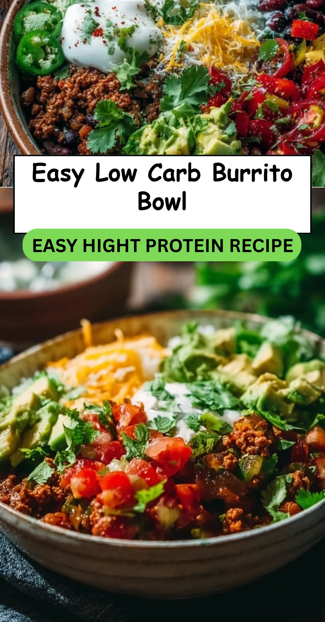 Easy Low Carb Burrito Bowl