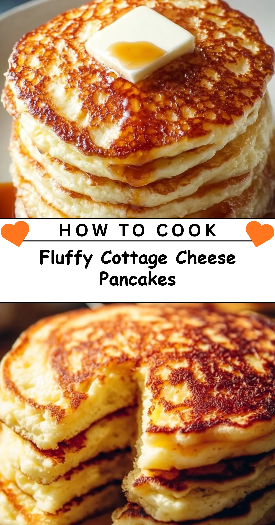 Fluffy Cottage Cheese Pancakes