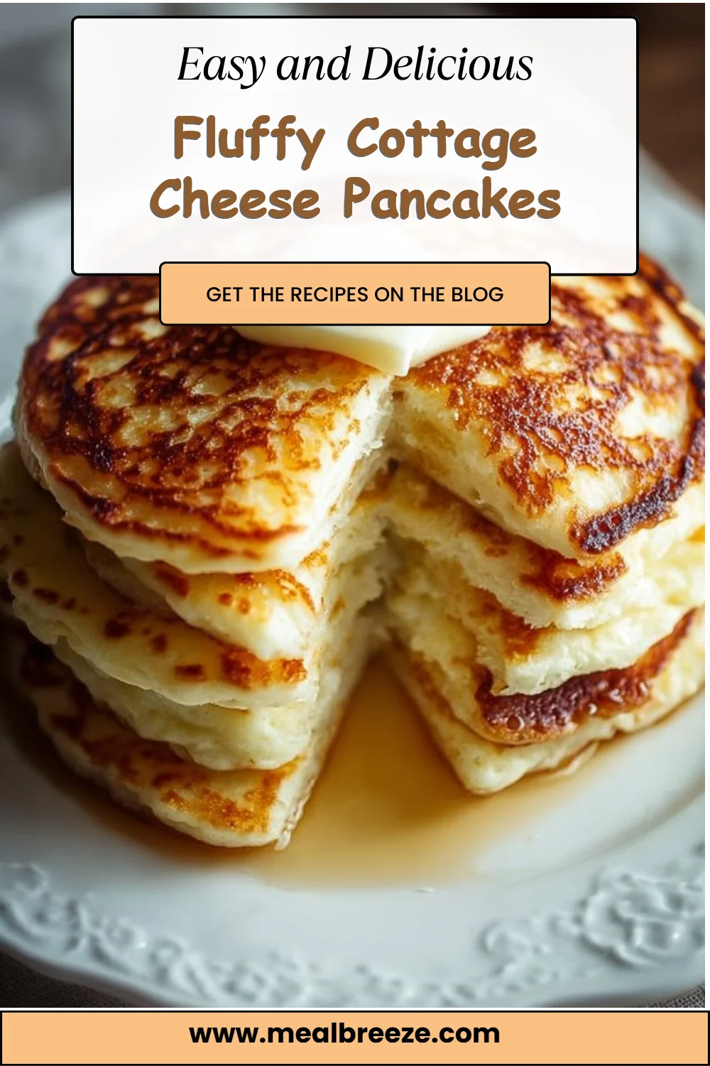 Fluffy Cottage Cheese Pancakes