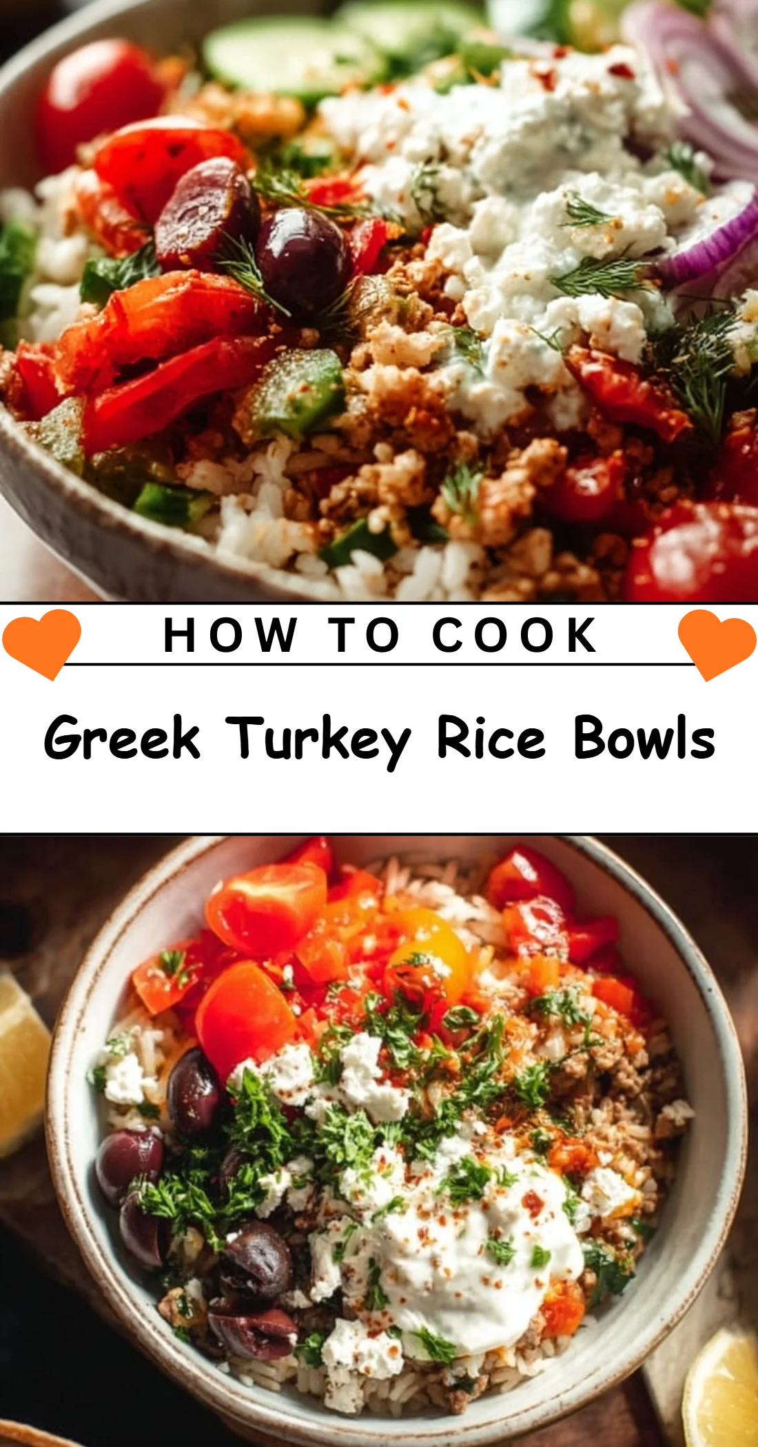 Greek Turkey Rice Bowls 4 Greek Turkey Rice Bowls