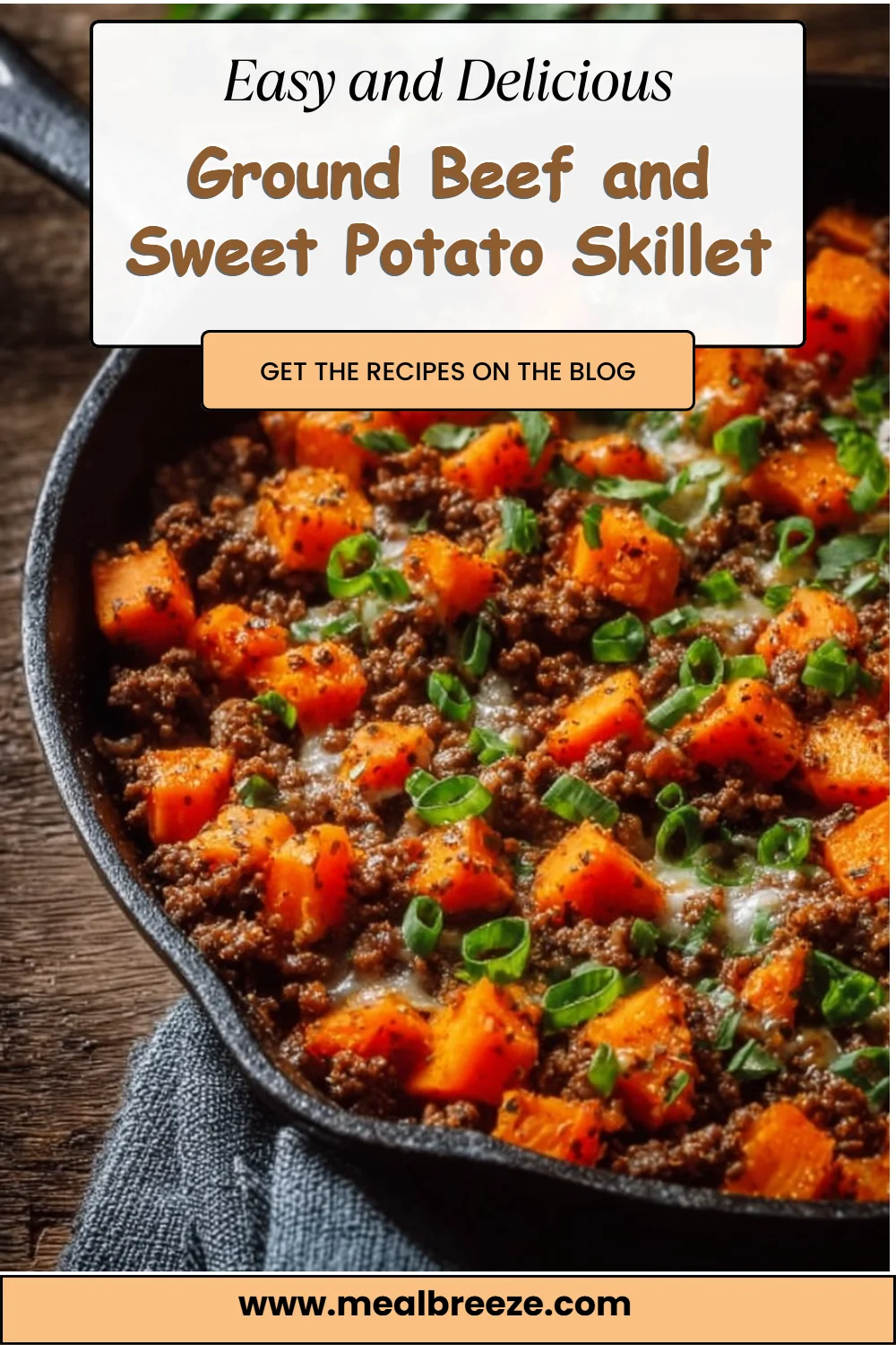 Ground Beef and Sweet Potato Skillet