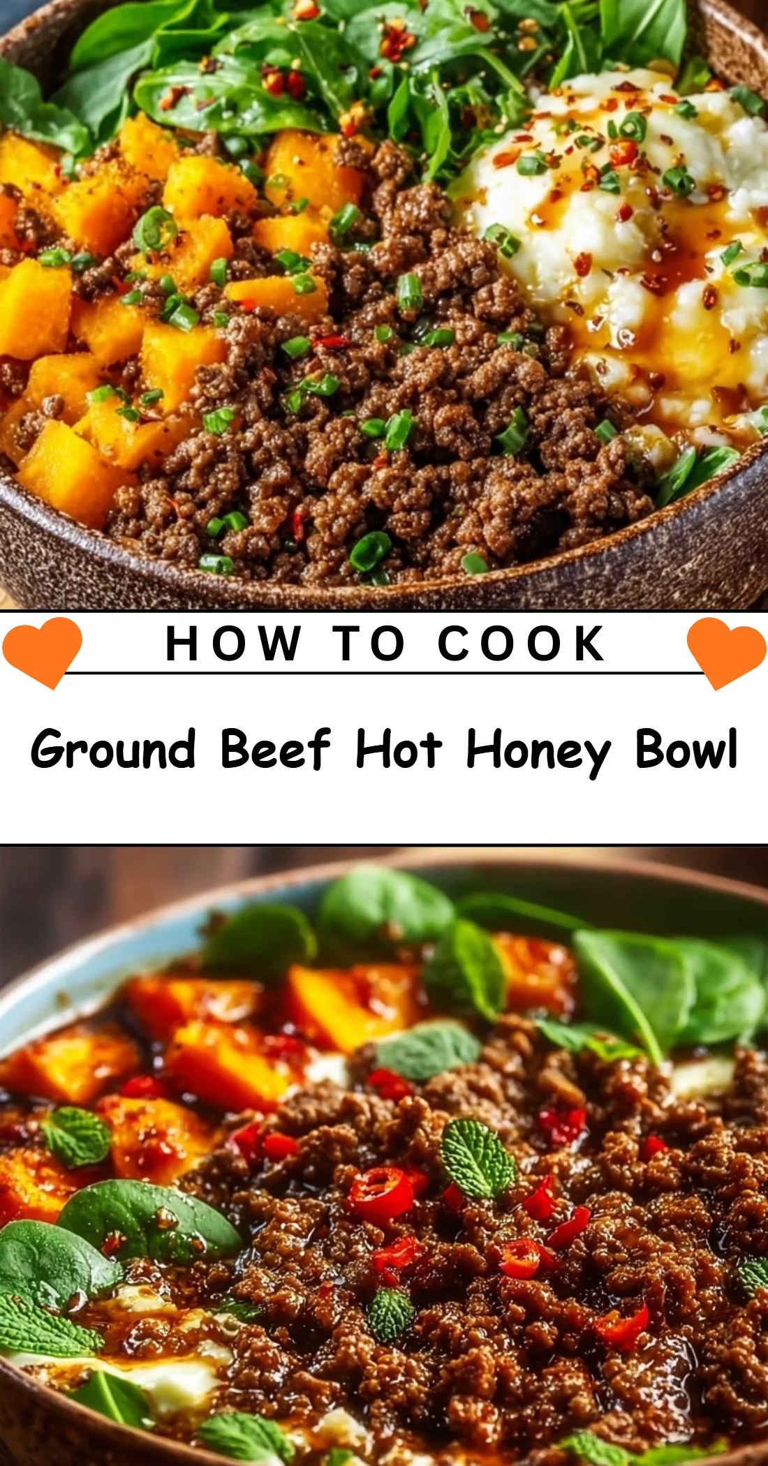 Ground Beef Hot Honey Bowl