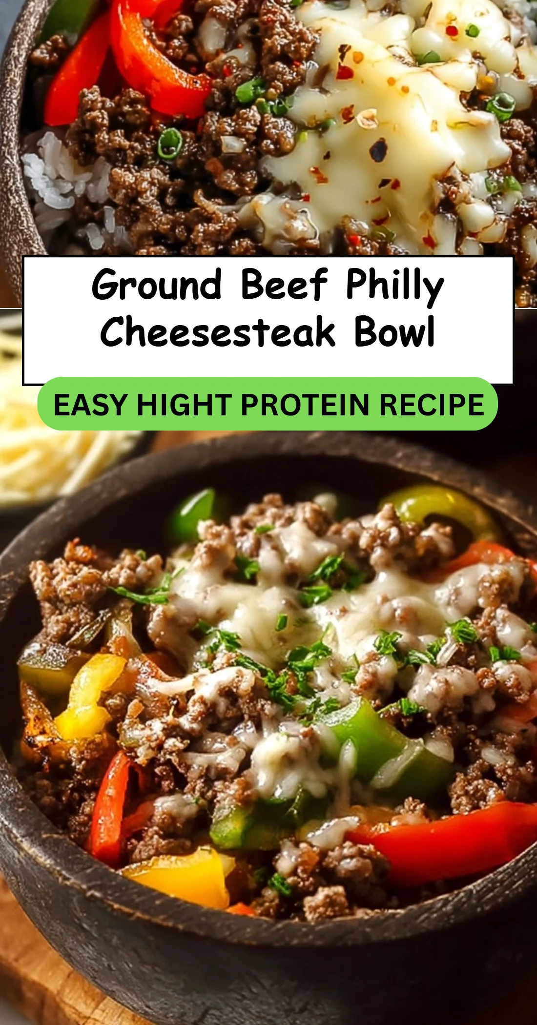 Ground Beef Philly Cheesesteak Bowl 4 Ground Beef Philly Cheesesteak Bowl