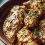 High-protein chicken dish with vegetables and spices served on a plate