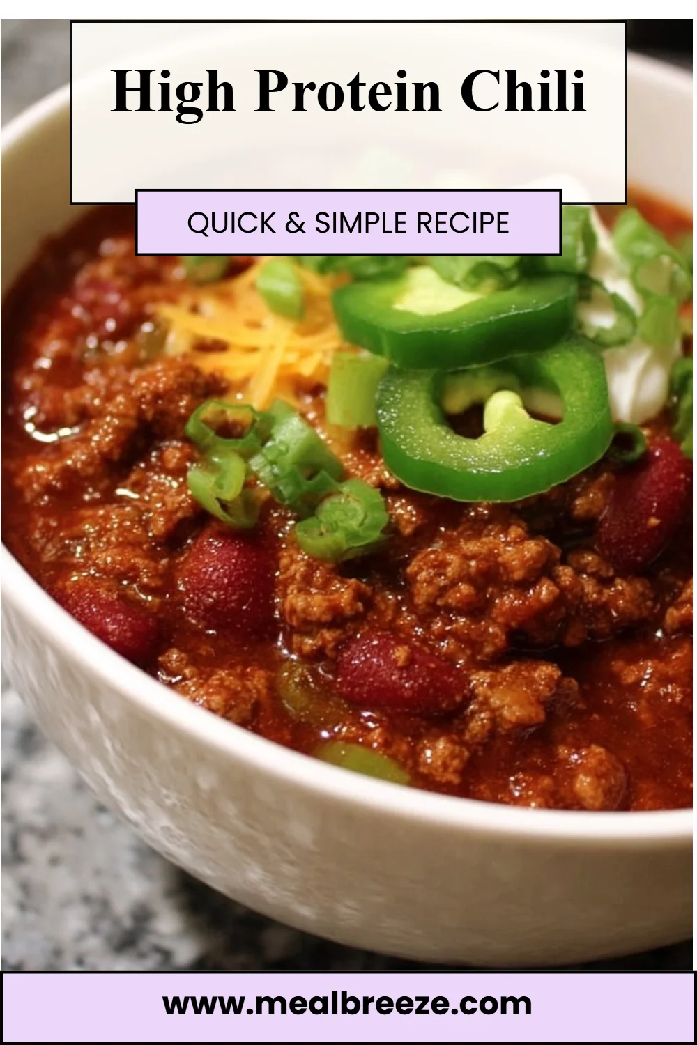 High Protein Chili