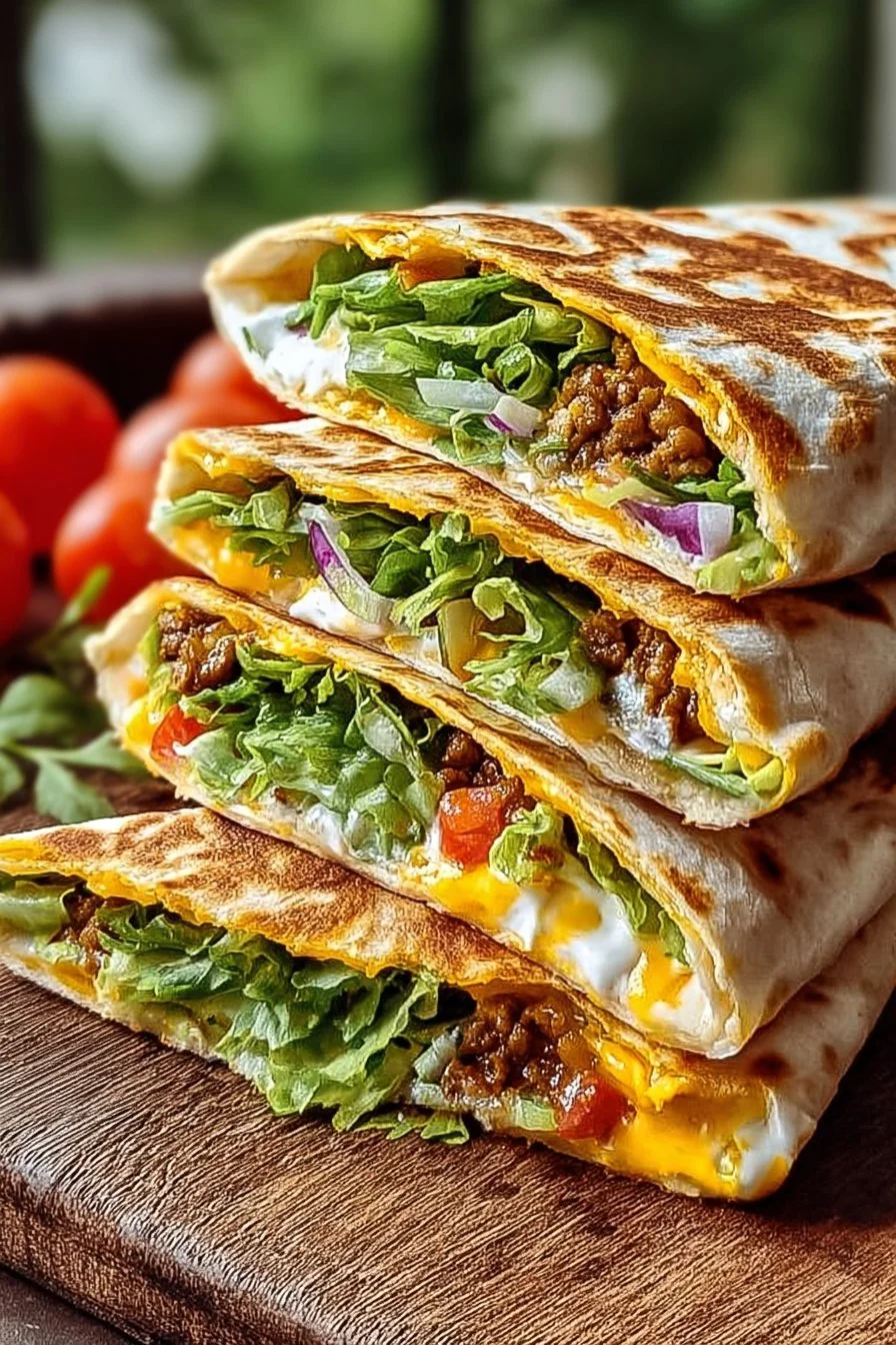 Delicious Keto Crunchwraps with fresh ingredients and low-carb options.