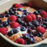 Delicious protein-packed berry bake