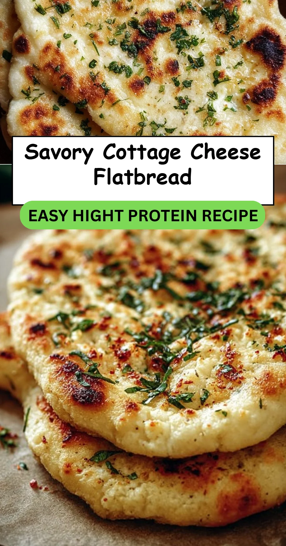 Savory Cottage Cheese Flatbread 4 Savory Cottage Cheese Flatbread