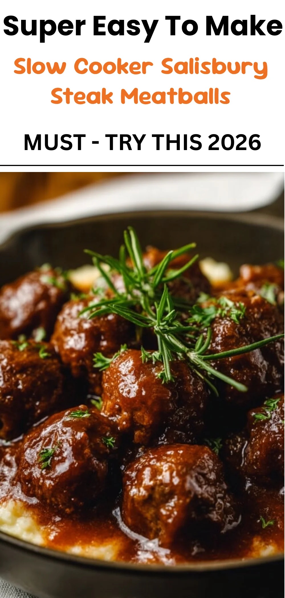 Slow Cooker Salisbury Steak Meatballs